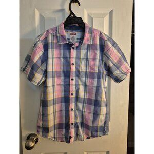 Boys Wrangler Button Up Shirt, Large